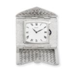 Piaget. An 18K white gold manual wind purse watch in the form of an envelope Ref: 9513, Circa 1960