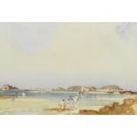 Sir William Russell Flint RA PRWS (British, 1880-1969) On the beach at low tide