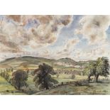 Dame Laura Knight, RA, RWS (British, 1877-1970) Windy landscape