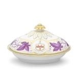 A Barr, Flight and Barr Worcester armorial vegetable tureen and cover, circa 1810