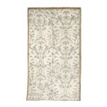 A 'Lace' patterned silk lampas cover Early 18th century, Italian or French