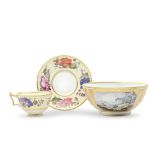 A Barr, Flight and Barr Worcester slop bowl and a Flight, Barr and Barr teacup and saucer, circa...