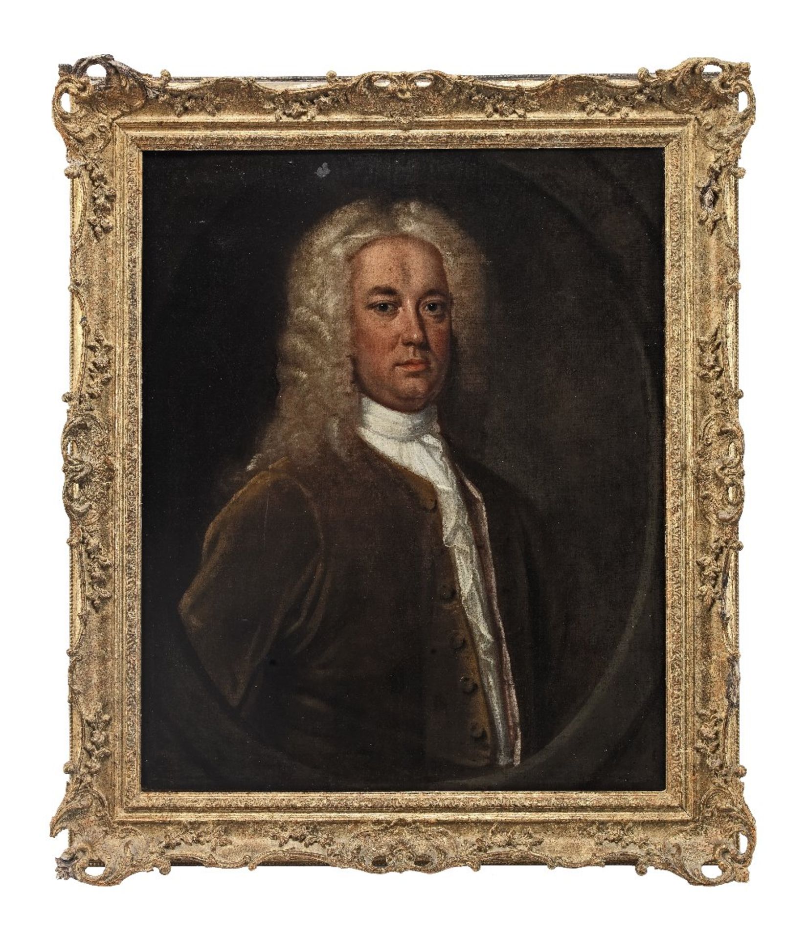 Circle of John Giles Eccardt (British, 1740-1779) Portrait of a gentleman, traditionally identif...