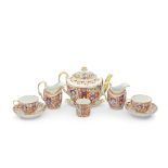 A group of Flight and Barr Worcester 'Japan' tea and coffee wares, circa 1800-05