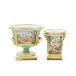 Two Flight, Barr and Barr Worcester vases, circa 1815-25