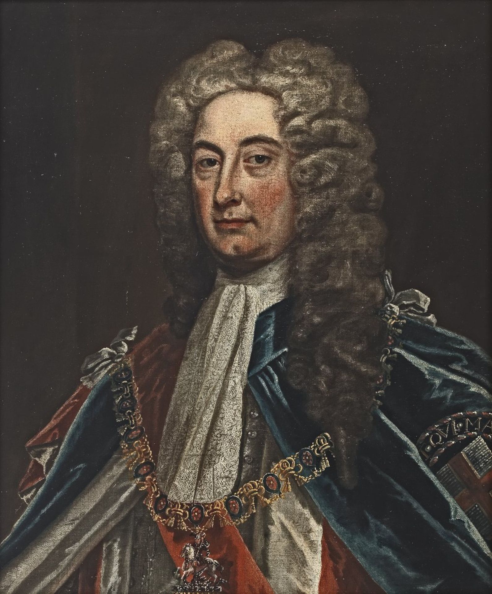 Follower of Charles Jervas (Irish, circa 1675-1739) Portrait of Charles, 2nd Viscount Townshend,...