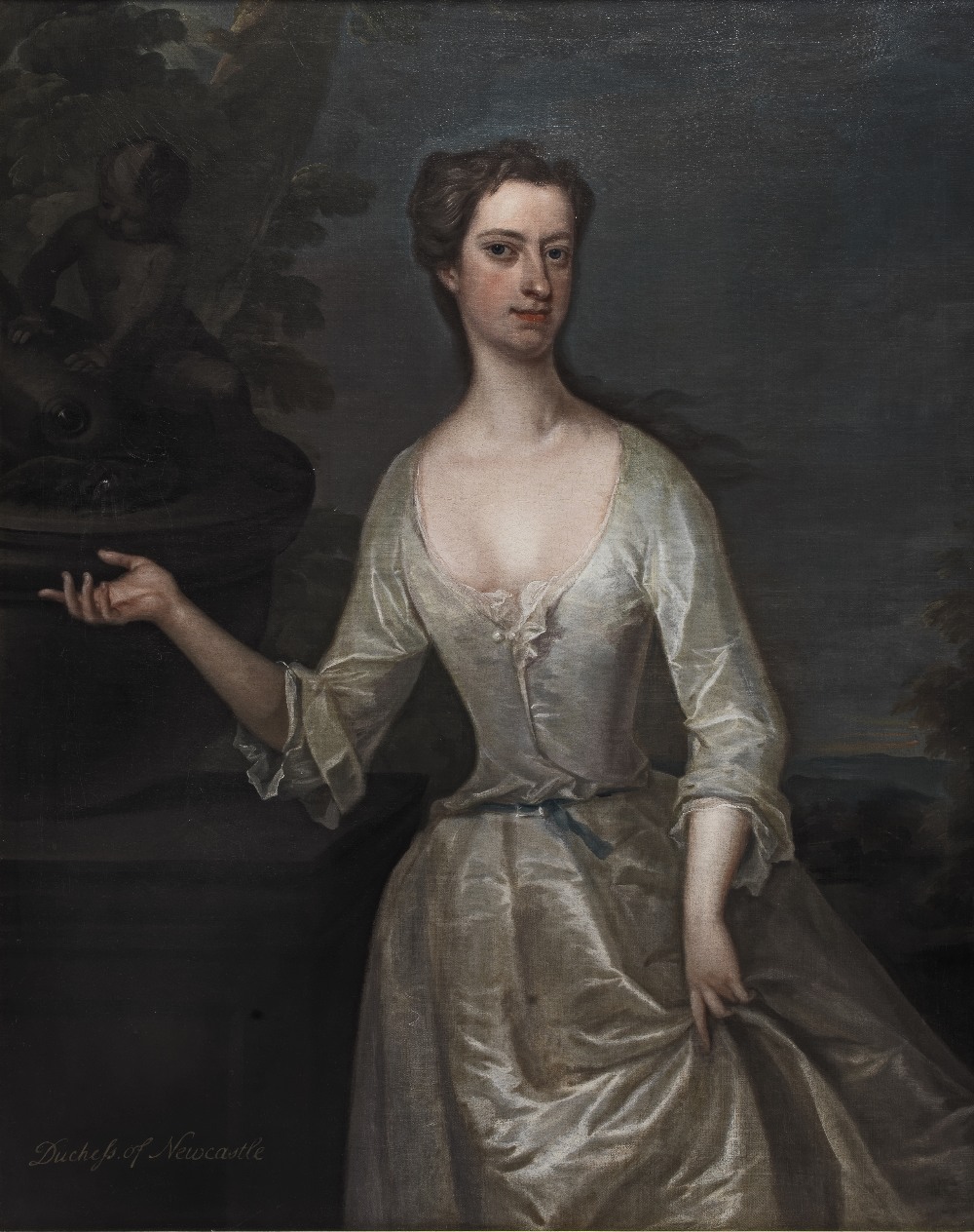 Circle of Charles Jervas (Irish, circa 1675-1739) Portrait of Henrietta Pelham-Holles, Duchess o...