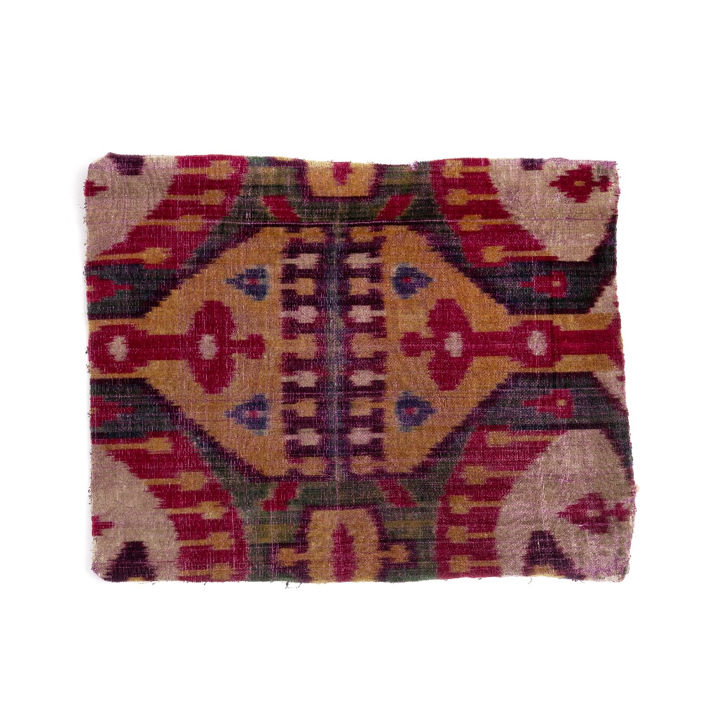 A fragment of silk velvet Late 19th century, Uzbekistan, Bukhara
