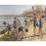 Nick Botting (British, born 1963) The Boat Race - Oxford Blues