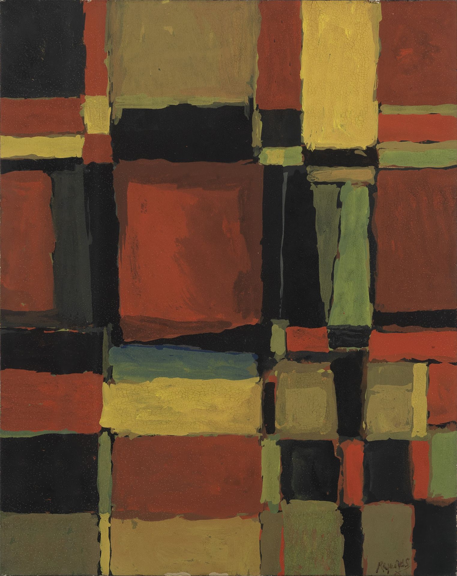 Alan Reynolds (British, 1926-2014) Structure - Red, Green and Yellow