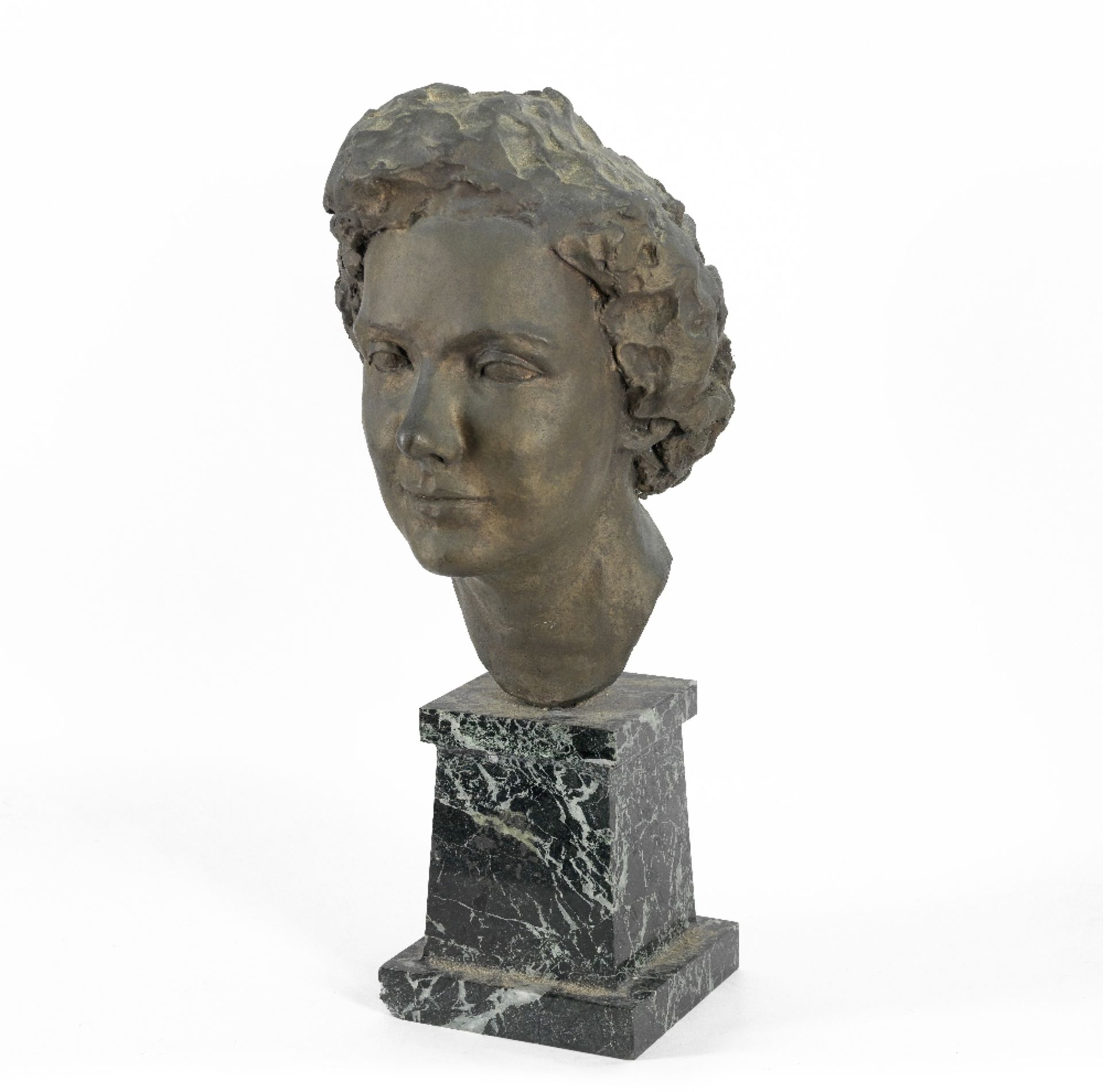 David Wynne O.B.E. (British, 1926-2014) Portrait Bust of Lady Oppenheimer 32cm (12 5/8in) high (...