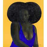 Godwin Oluwole Omofemi (Nigerian, born 1988) Seduction, 2021 (unframed)