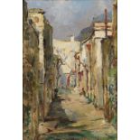 Pieter Willem Frederick Wenning (South African, 1873-1921) An alley in the Malay Quarter, Cape T...