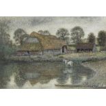 Marie Spartali Stillman (British, 1844-1927) The Old Barn, Arreton, Isle of Wight