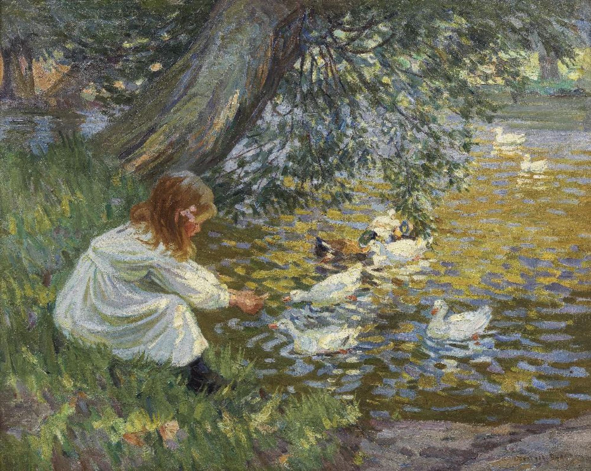 Dorothea Sharp, RBA, ROI (British, 1874-1955) Playmates