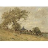 Paul D&#233;sir&#233; Trouillebert (French, 1831-1900) L'entree du village de Candes