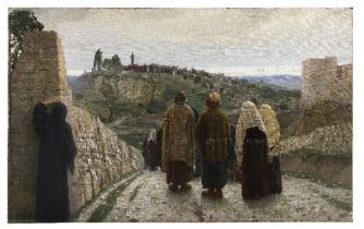 Vasilii Dmitrievich Polenov (Russian, 1844-1927) 'There were also women looking from afar off'