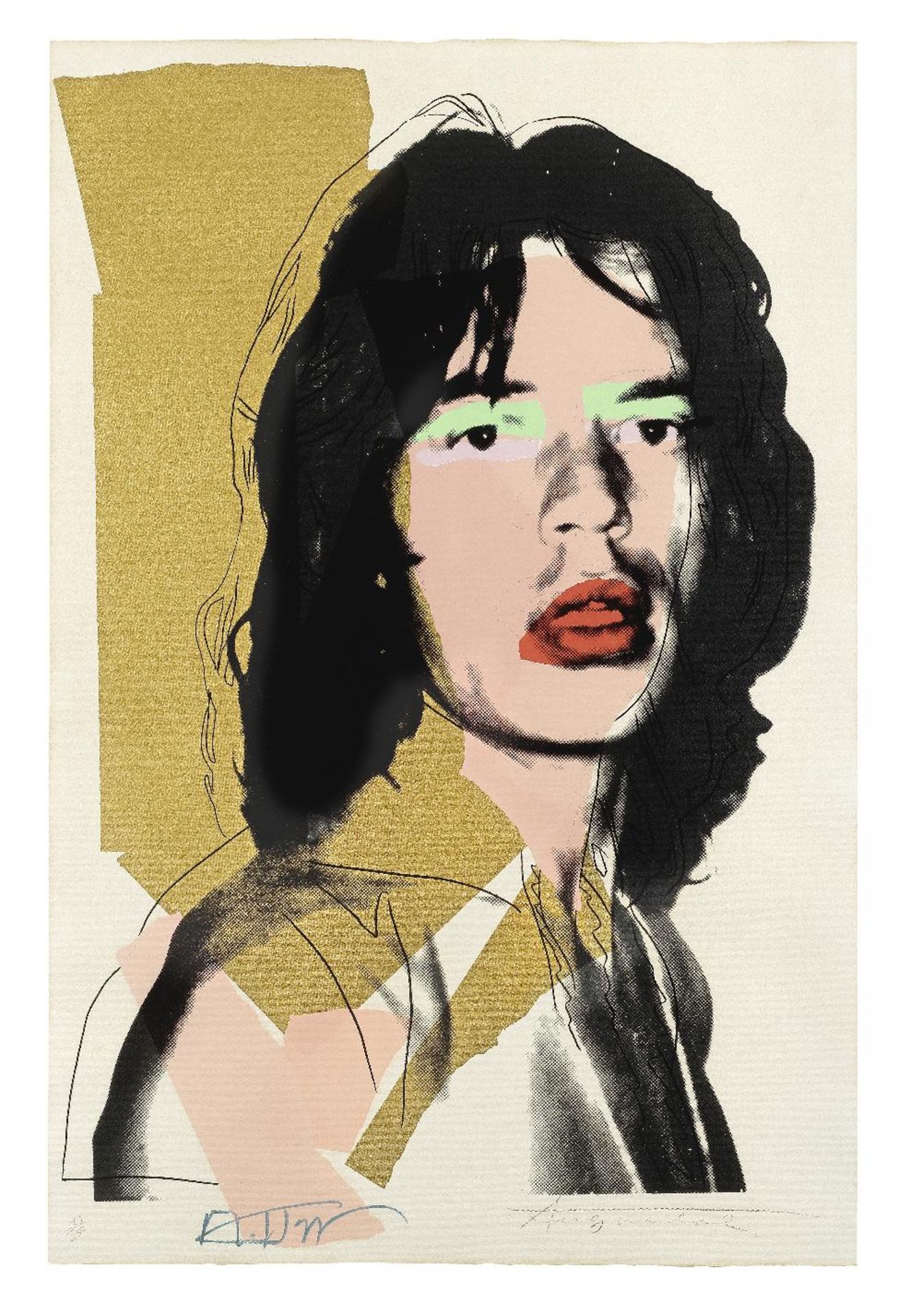 Andy Warhol (1928-1987) Mick Jagger, from Mick Jagger Portfolio, 1975 (Printed by Alexander Hein...