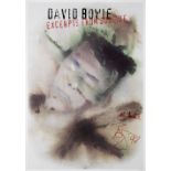 David Bowie A Signed 'Outside' Promotional Poster, 1997