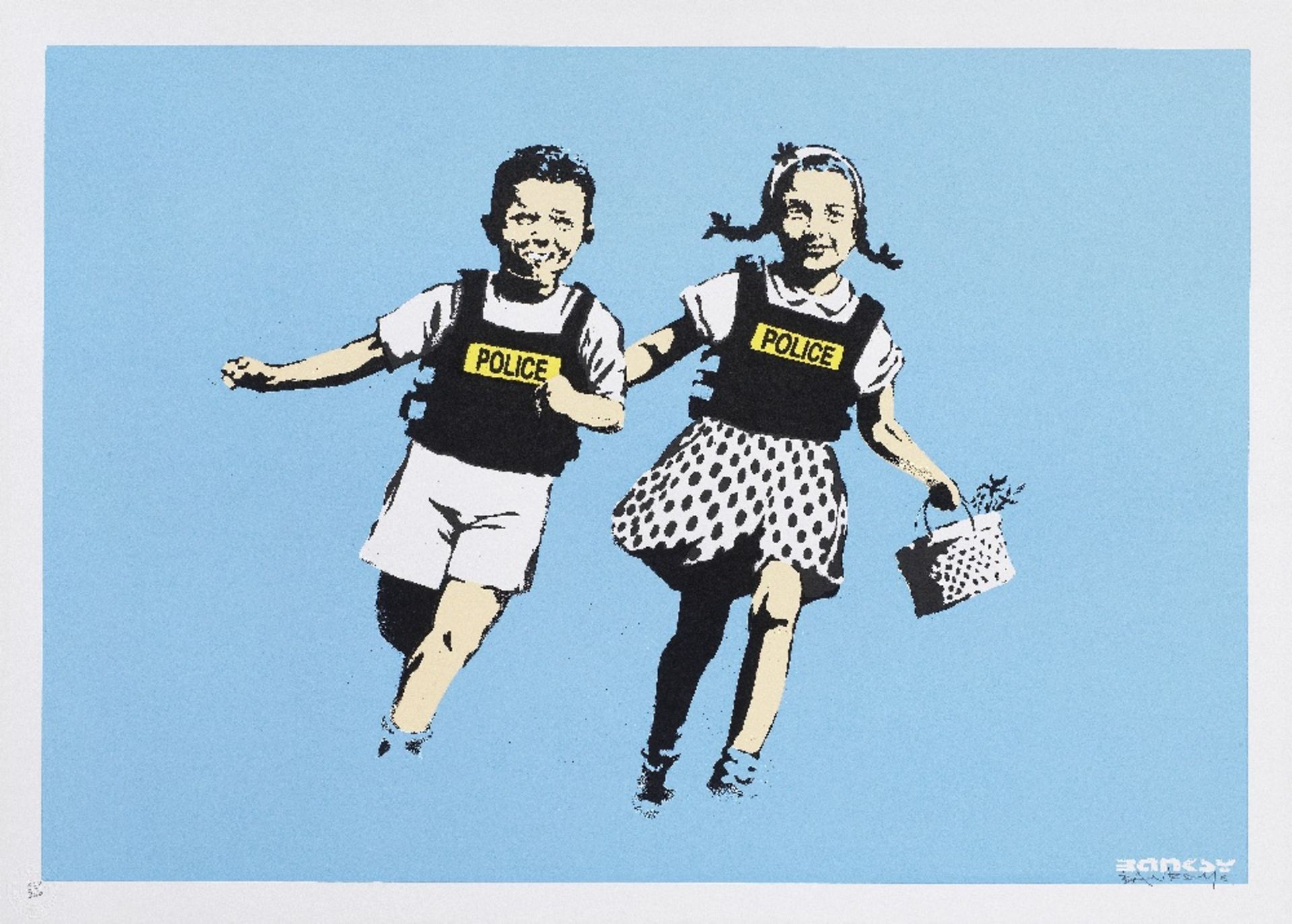 Banksy (born 1974) Jack & Jill (Police Kids), 2005 (Published by Pictures on Walls, London, with...