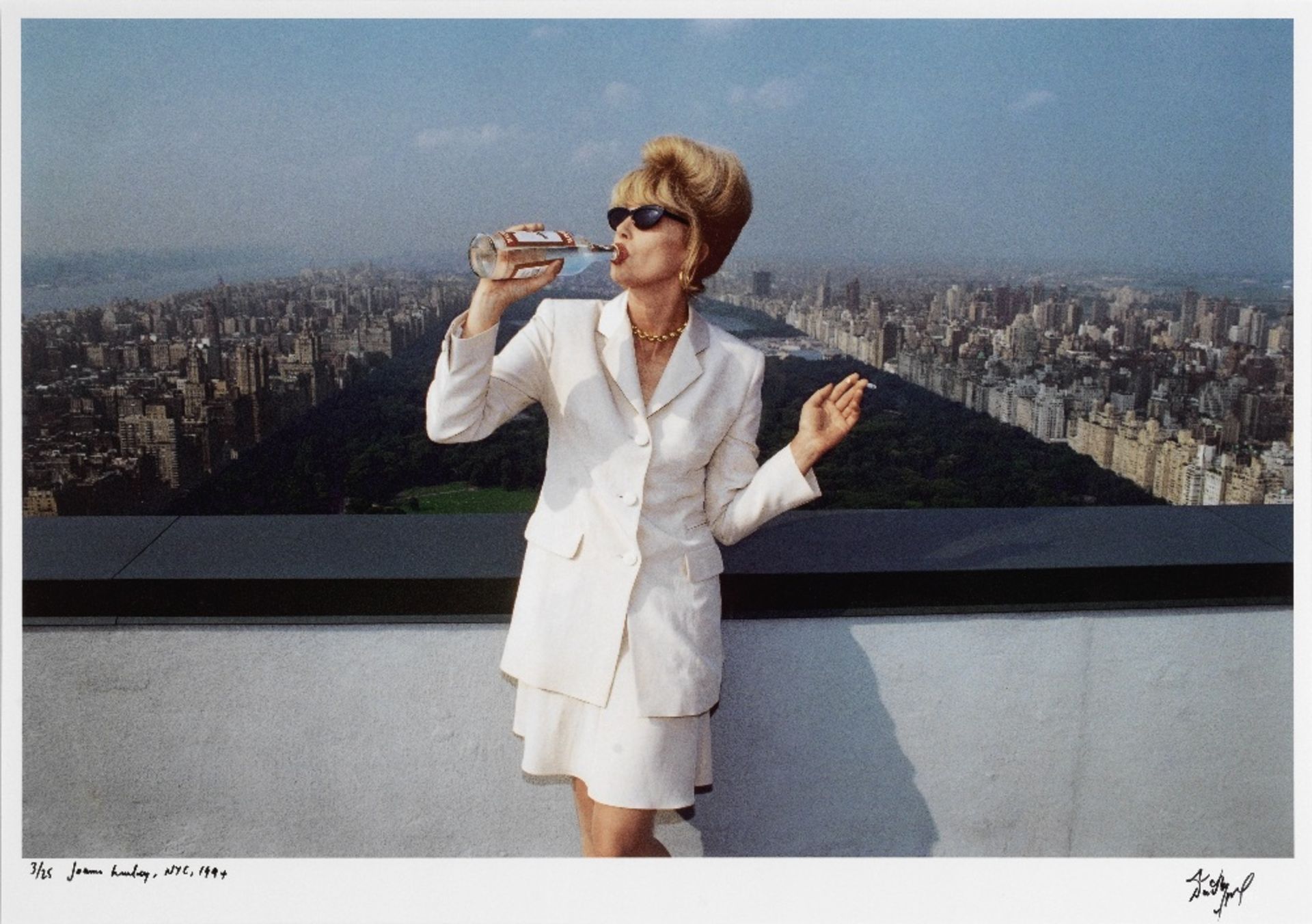 David Koppel (British, b.1961) Joanna Lumley, Carnegie Tower, NYC, 1994, printed 2015