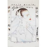 David Bowie A 'Glamour' Souvenir Poster, Pace Minerva, 1981