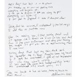 Ed Sheeran Handwritten Lyrics By Ed Sheeran For 'Be Like You', 2010