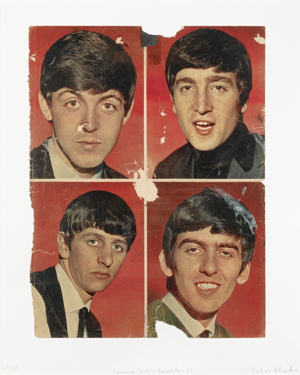 Sir Peter Blake R.A. (British, born 1932) Found Art - 'Beatles 62', 2012 (Published by CCA Galle...