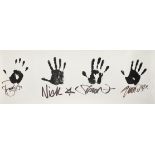 Duran Duran A Set Of Handprints By The Band