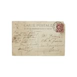 HENRI MATISSE (1869-1954) CARTE POSTALE AUTOGRAPHE SIGN&#201;E &#224; Andr&#233; DERAIN &#8211; ...