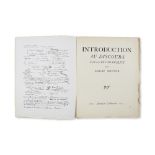 ANDR&#201; BRETON (1896-1966) INTRODUCTION AU DISCOURS SUR LE PEU DE R&#201;ALIT&#201;. Paris, G...