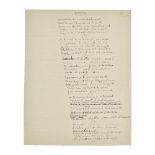 GUILLAUME APOLLINAIRE (1880-1918) LA M&#201;SANGE [ENTENDS BATTRE MON C&#338;UR D'AMANT] [PO&#20...