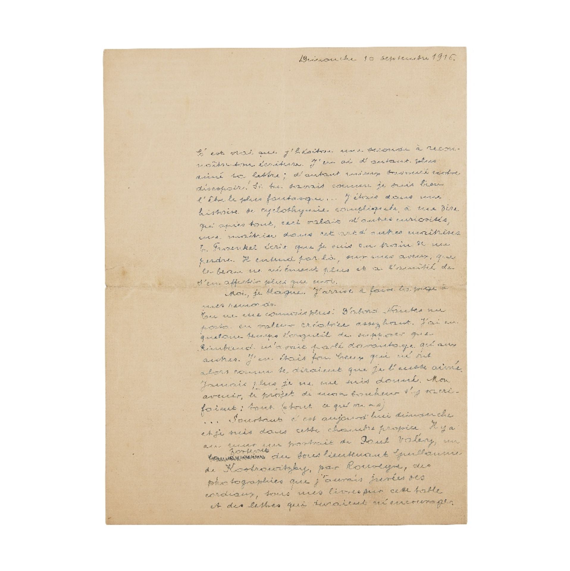 ANDR&#201; BRETON (1896-1966) LETTRE AUTOGRAPHE SIGN&#201;E AVEC PO&#200;ME &#224; un ami. 10 se...