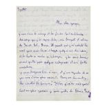 MICHEL LEIRIS (1901-1990) LETTRE AUTOGRAPHE SIGN&#201;E &#224; Jacques BARON. [Paris] juillet [1...