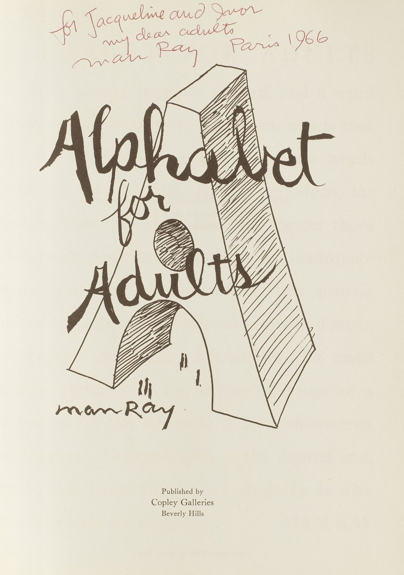 MAN RAY (1890-1976) Alphabet for Adults