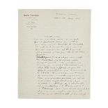 GUILLAUME APOLLINAIRE (1880-1918) LETTRE AUTOGRAPHE SIGN&#201;E &#224; ma ch&#232;re amie. N&#23...