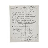 SALVADOR DAL&#205; (1904-1989) MISTIQUE NUCLEERE. LETTRE AUTOGRAPHE SIGN&#201;E &#224; Michel TA...