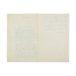 ANDR&#201; BRETON (1896-1966) LETTRE AUTOGRAPHE SIGN&#201;E &#224; MAX JACOB. 17 d&#233;cembre 1...