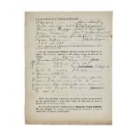 FRANCIS PICABIA (1879-1953) R&#201;PONSES AUTOGRAPHES AU QUESTIONNAIRE DE FRANCIS DUMONT [1949]...