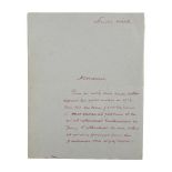 ANDR&#201; BRETON (1896-1966) LETTRE AUTOGRAPHE SIGN&#201;E &#224; [Francis VIEL&#201;-GRIFFIN] ...