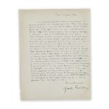 ANDR&#201; BRETON (1896-1966) LETTRE AUTOGRAPHE SIGN&#201;E &#224; Jean BRETON. Paris, 4 juin 19...