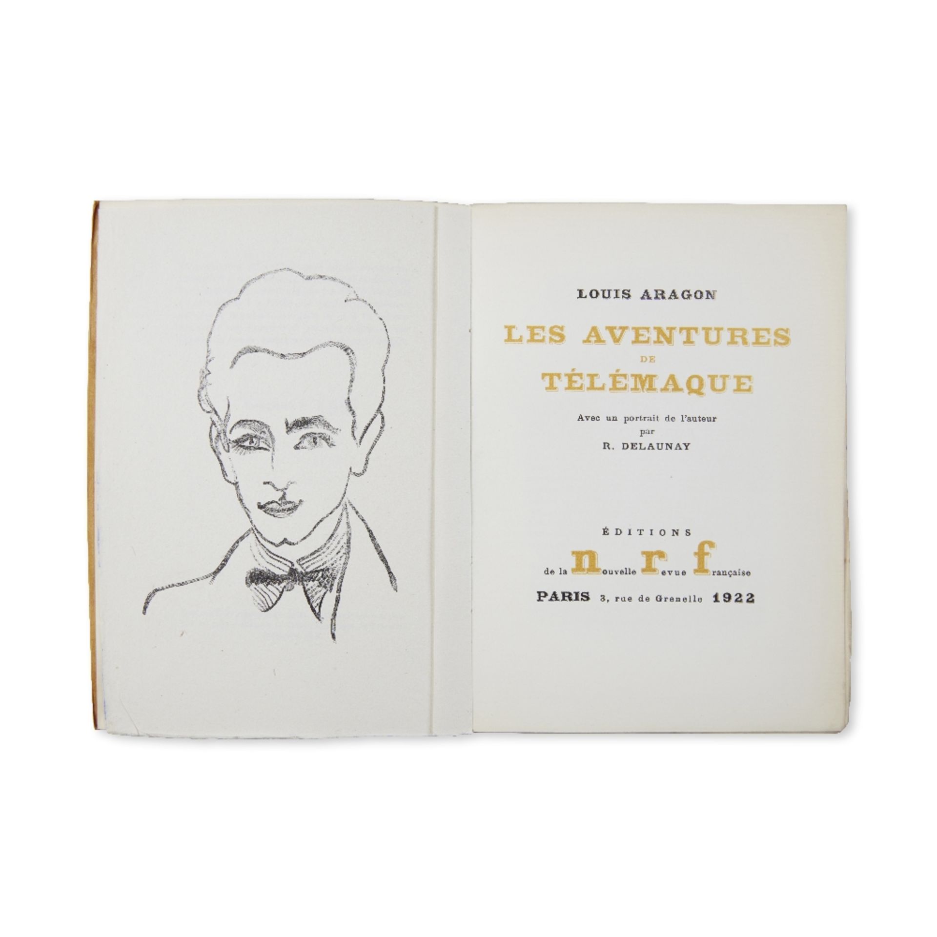 LOUIS ARAGON (1897-1982) FEU DE JOIE. Paris, Au Sans Pareil, 1920. In-8, broch&#233;.