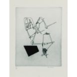 YVES TANGUY (1900-1955) Le grand passage, 1954 Ensemble de deux eaux-fortes en couleurs sur v&#2...