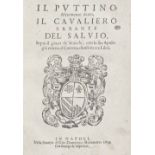 CHESS SALVIO (ALESSANDRO) Il Puttino, altramente detto il cavaliero errante, FIRST EDITION, Napl...