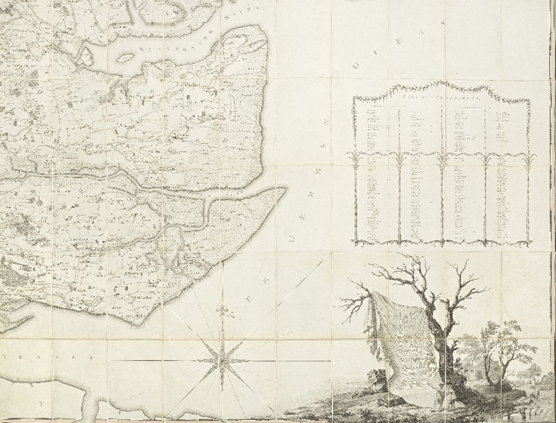 ESSEX CHAPMAN (JOHN) AND PETER ANDRE. A Map of the County of Essex From an Actual Survey made in...