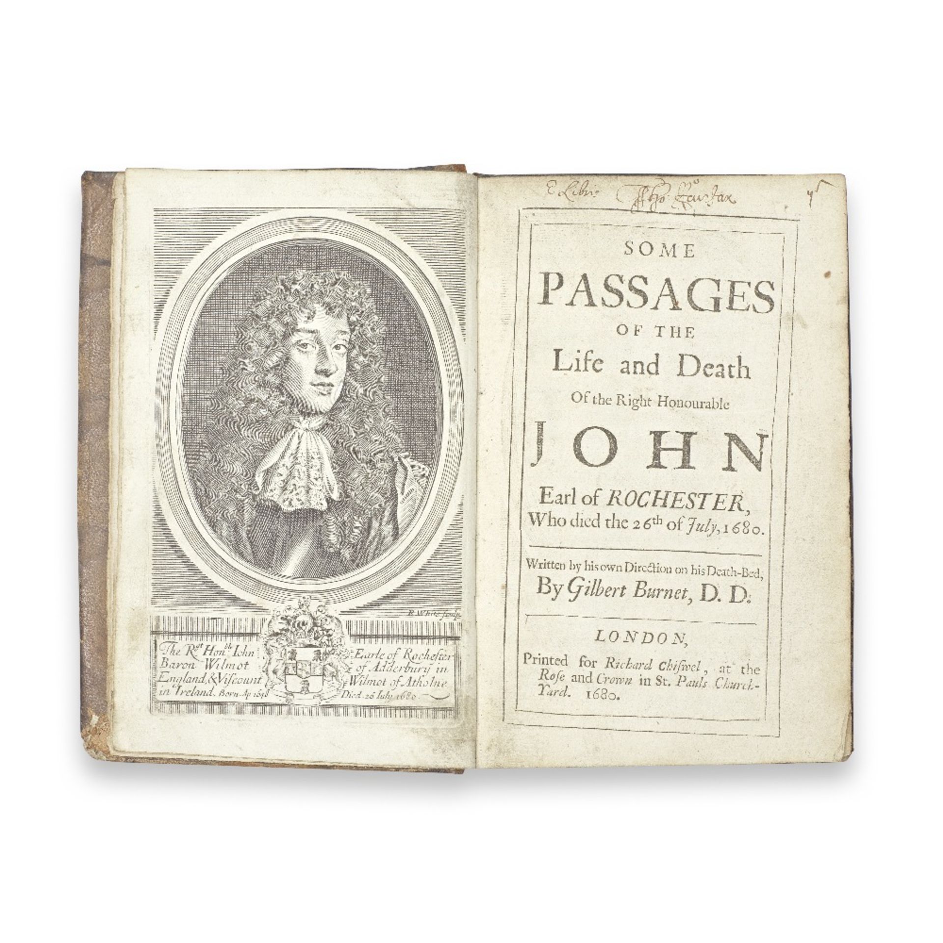 ROCHESTER (JOHN WILMOT, Earl of) Poems... on Several Occassions, 1696--BURNET. Some Passages of ...