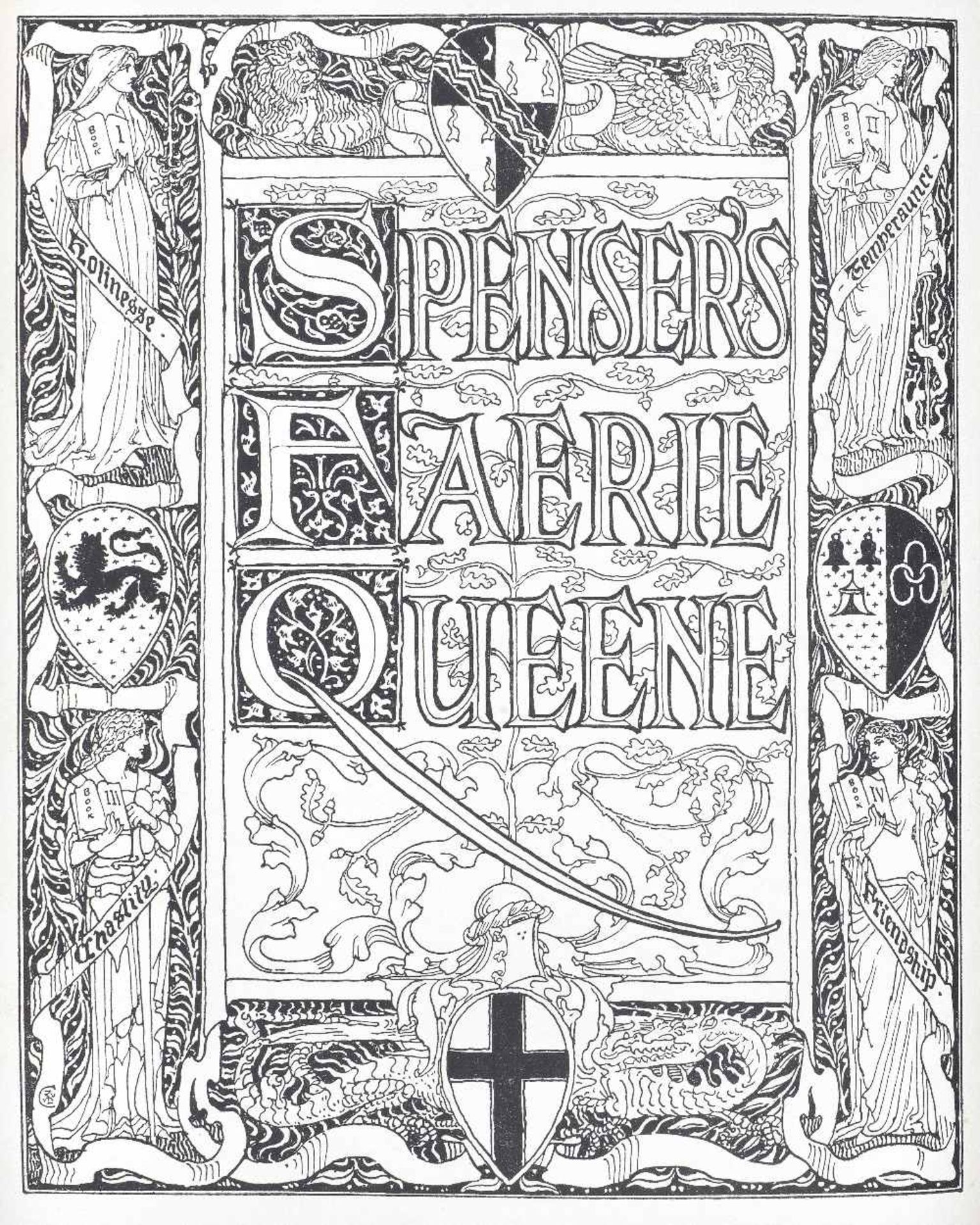 SPENSER (EDMUND) Faerie Queene, 19 original parts bound in 6 vol., LIMITED TO 1000 COPIES, Georg...