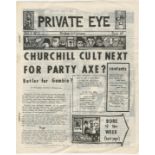 PRIVATE EYE Private Eye, vol. 1 no. 1, PRINTED ON WHITE PAPER, [Andrew Osmond, 28 Scarsdale Vil...