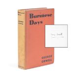 ORWELL (GEORGE) Burmese Days, FIRST EDITION, SIGNED BY THE AUTHOR ('George Orwell') on the rever...