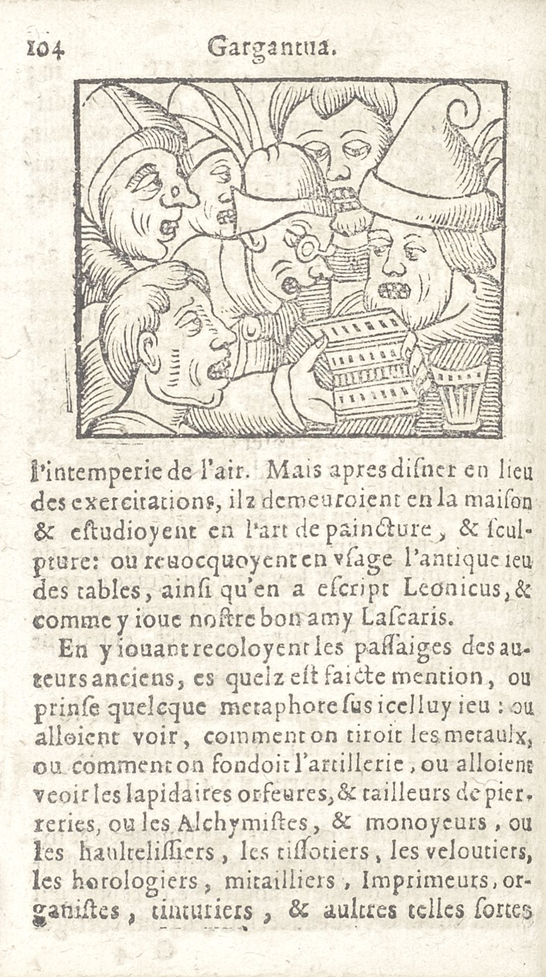 RABELAIS (FRANCOIS) La Plaisante, & Ioyeuse histoyre du grand Geant Gargantua. Prochainement rev...